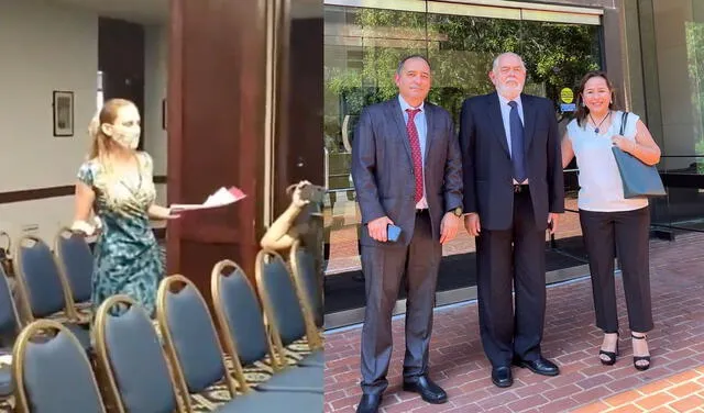 Daniel Córdova, Jorge Montoya y Nidia Vilchez integraron comisión fujimorista que viajó a Washington para denunciar supuesto fraude en elecciones en Perú. No fueron recibidos por el secretario general de la OEA.