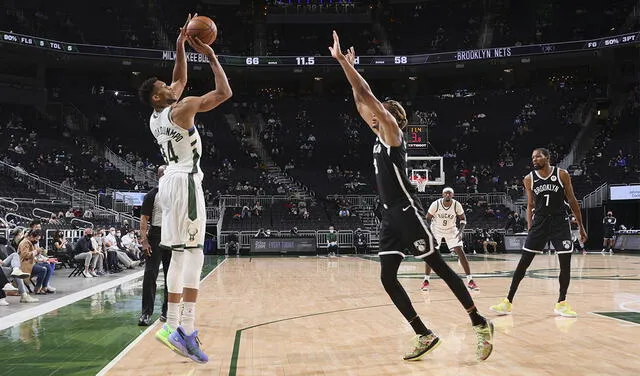 La última vez que Nets enfrentó a Bucks fue a inicios de mayo y los de Brooklyn perdieron 124-118. Foto: AFP
