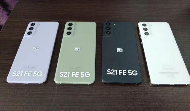 Samsung Galaxy S21 FE en cuatro colores