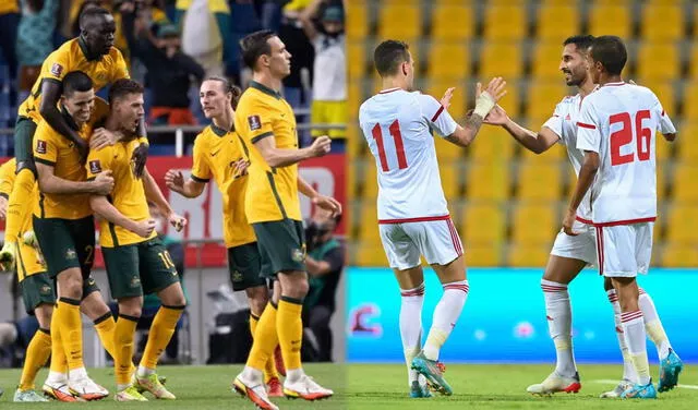 Australia vs. Emiratos Árabes Unidos: conoce todo sobre el choque por eliminatorias a Qatar 2022. Foto: composición GLR/Selección australiana/Selección emiratí