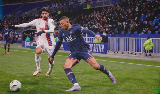 PSG se fue al descanso con 1-0 por debajo ante Lyon. Foto: PSG