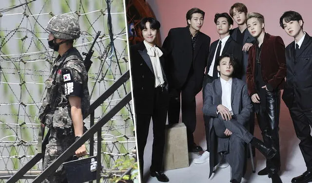 BTS: ídolos surcoreanos están sujetos a la Ley del servicio militar vigente. Foto: composición AFP- Jung Yeon-je / HYBE