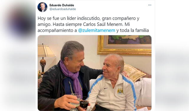 Último adiós a Menem: sentidas condolencias de Fernández, Kirchner y Macri