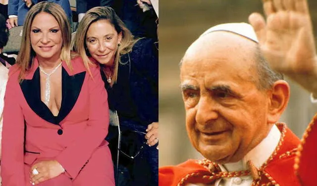 Ana María Polo y su hermana en El Vaticano
