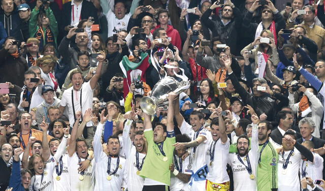 Real Madrid derrotó 4-1 al Atlético de Madrid en la final de la Champions League 2013-2014. Foto: AFP