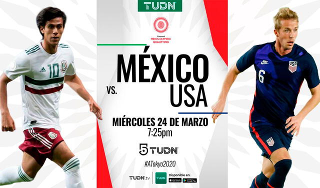 México vs. Estados Unidos EN VIVO por TUDN y Canal 5. Foto: TUDNMEX / Twitter