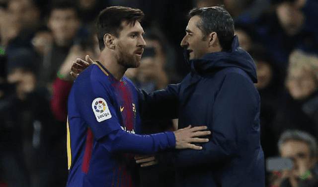 Ernesto Valverde se refirió a Lionel Messi con elogios.