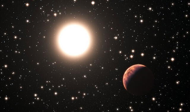 Estrella "gemela solar" y su exoplaneta. Foto: ESO