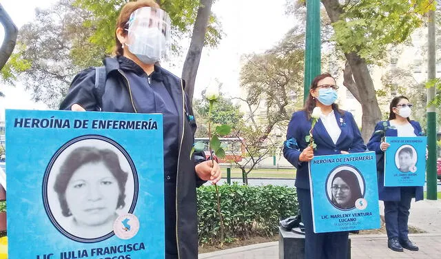 Héroes. Cien enfermeros han caído luchando contra el virus. Foto: Colegio de Enfermeros del Perú