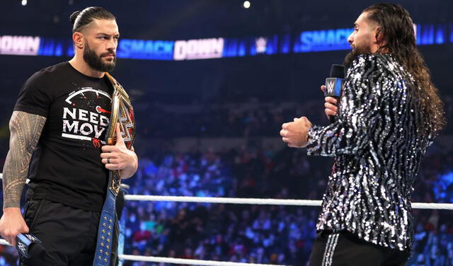 Roman Reigns y Seth Rollins se enfrentarán en WWE Royal Rumble 2022. Foto: WWE