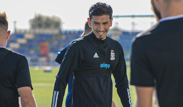 Jean Pierre Rhyner juega en el Cartagena, se la segunda división española. Foto: Real Cartagena