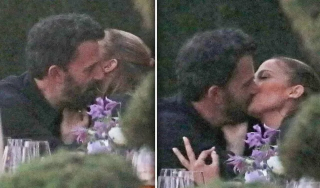 Jennifer Lopez y Ben Affleck son fotografiados besándose en un restaurante