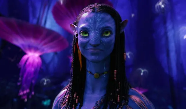 Zoe Saldaña en Avatar 2. Foto: 20th Century Studios