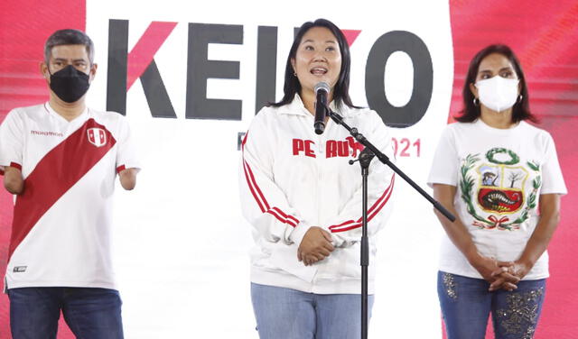Keiko Fujimori se pronunció tras el flash electoral. Foto: Marco Cotrina/La República