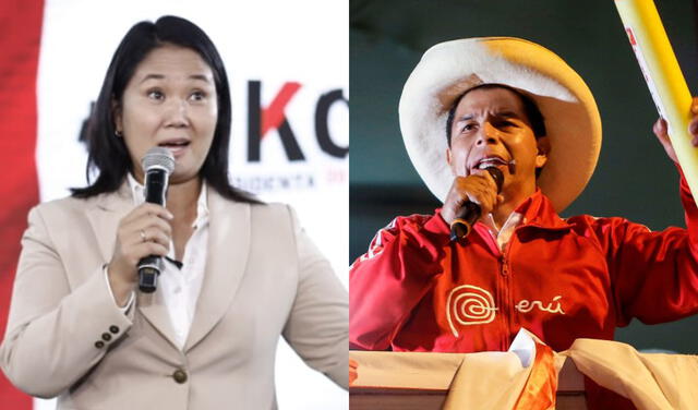 Pedro Castillo y Keiko Fujimori disputaron la segunda vuelta presidencial el último domingo 6 de junio. Foto: Composición LR