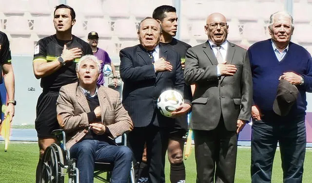 Juntos. Pérez y Huerta en las celebraciones en el Nacional. Foto: difusión