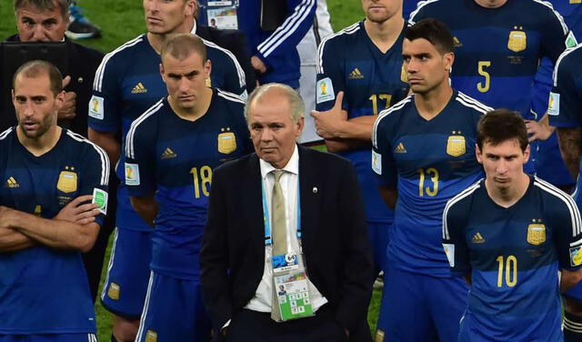 Alejandro Sabella perdió ante Alemania la final de Brasil 2014 como DT de la selección argentina. Foto: EFE