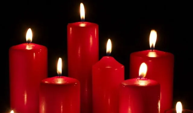 La velas rojas atraen al amor. Foto: Marca