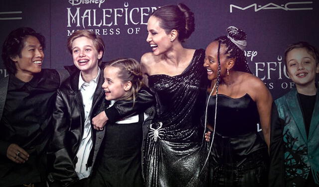 La estrella de cine Angelina Jolie reunió a sus seis hijos para pasar juntos el periodo de cuarentena. (Foto: Difusión)