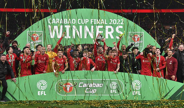 Liverpool venció a Chelsea en la final de la Carabao Cup a fines de febrero. Foto: AFP