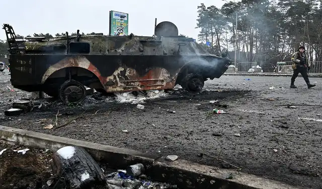 Rusia y Ucrania llevan una semana de intensos combates en suelo ucraniano. Foto: AFP