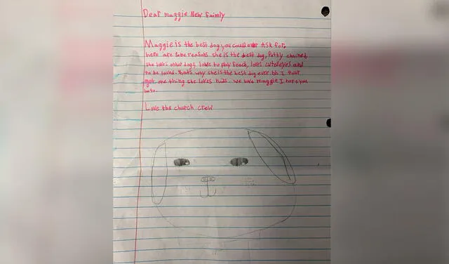 Facebook viral: niño escribe tiernas cartas sobre su perrita para animar a las personas a que la adopten