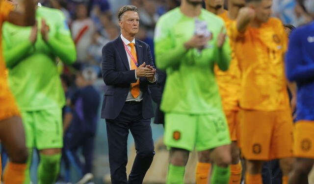 Louis Van Gaal cumplió su tercer ciclo al mando de la selección de Países Bajos. Foto: AFP