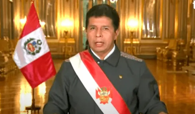 Presidente Pedro Castillo anunció toque de queda para este martes 5 de abril. Foto: captura de TV Perú