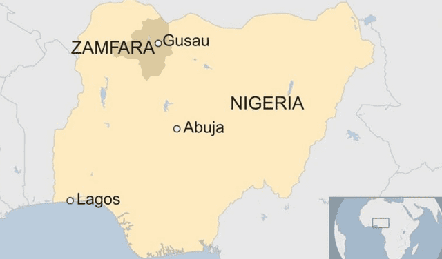Zamfara, al noroeste de Nigeria, es uno de los treinta y seis estados en los que se subdivide políticamente el país africano. Foto: BBC