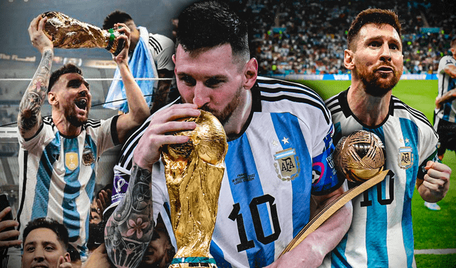 Lionel Messi suma 13 goles en mundiales y podría superar los 16 del alemán Klose si juega el Mundial 2026. Foto: composición Gerson Cardoso/GLR