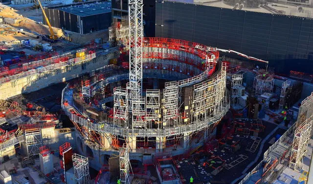 El reactor de fusión ITER está en construcción. Foto: iter.org