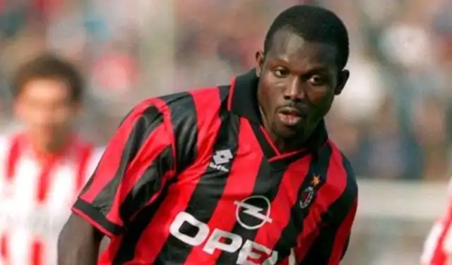 George Weah destacó en clubes George Weah destacó en clubes europeos, tales como el Miláneuropeos, tales como el Milán
