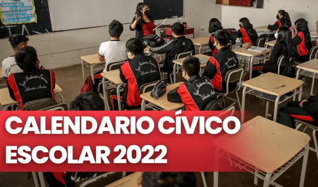 Calendario cívico escolar 2022 en Perú