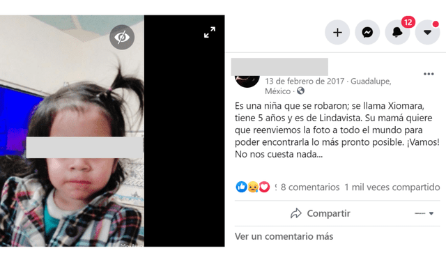 Nuevo post cambió la foto, pero repitió la información. Foto: captura de Facebook