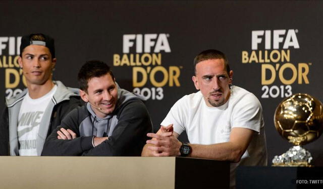 Cristiano Ronaldo, Lionel Messi y Frank Ribery fueron nominados al Balón de Oro del 2013. Foto: FIFA.