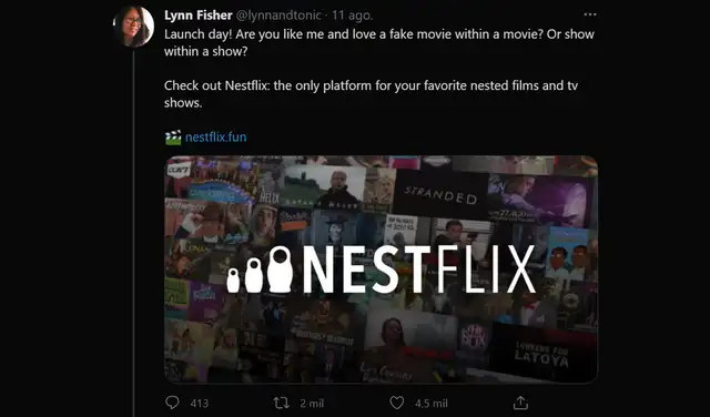 Nestflix, la plataforma de películas y series falsas Nestflix, la plataforma de películas y series falsas