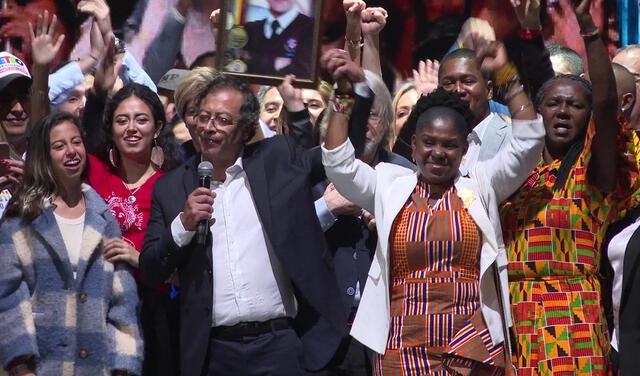 Más de 11 millones de colombianos (50, 44%) votaron por Gustavo Petro y Francia Márquez como presidente y vicepresidenta de Colombia. Foto: AFP