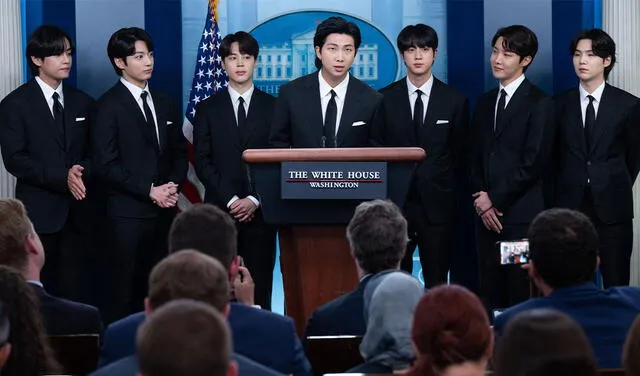 RM habla en la Casa Blanca. Foto: AFP