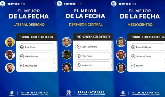 Selección peruana: Conmebol destaca a 3 futbolistas de la Bicolor. Foto: captura Instagram