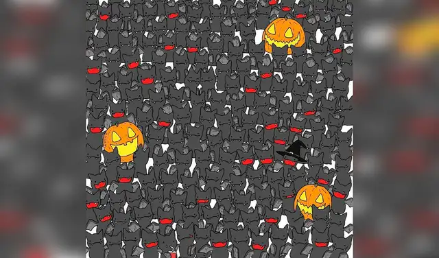 Facebook viral: ¿encuentras al gato oculto entre los murciélagos? El reto visual de Halloween que nadie supera [FOTOS]