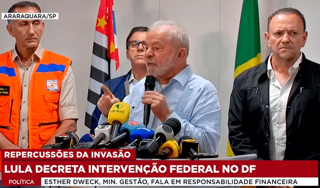 Lula da Silva se pronuncia tras los incidentes en Brasil. Foto: Mega Noticias/Brasil