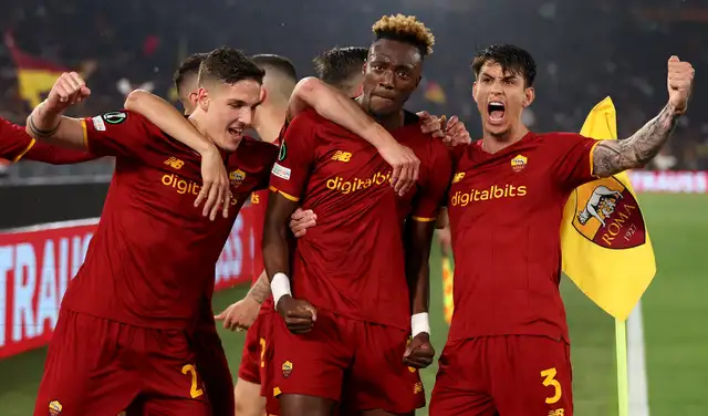 Roma se impuso ante Leicester City en la semifinal de la Conference League. Foto: @europacnfleague