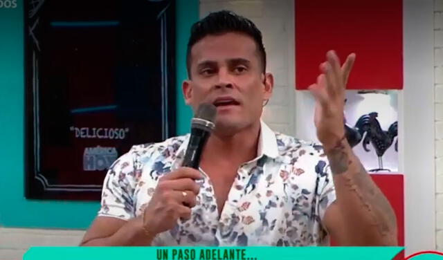 Christian Domínguez contó por qué puso el departamento a nombre de Pamela Franco. Foto: captura América TV.