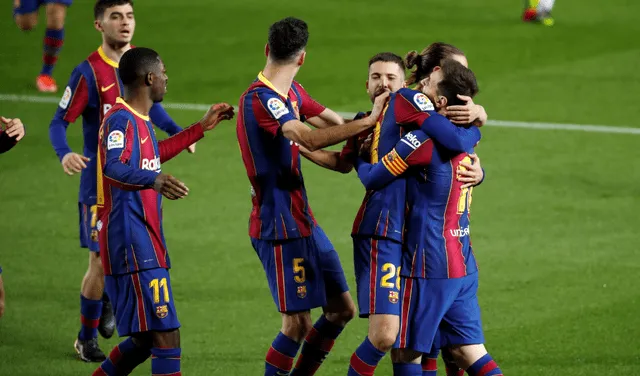 Messi abrió el marcador ante el Huesca. Foto: AFP