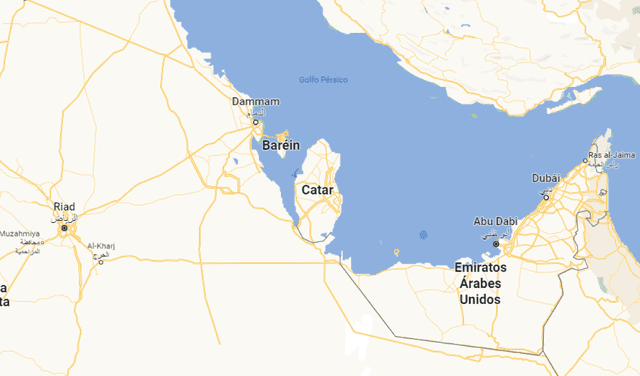 Ubicación Qatar
