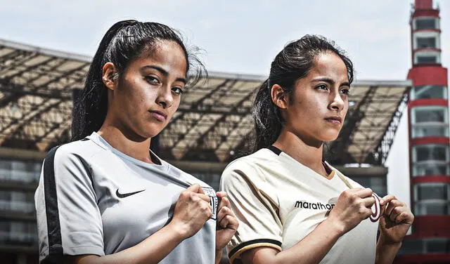 Xiomara y Xioczana Canales son figuras del fútbol femenino peruano. Foto: GLR