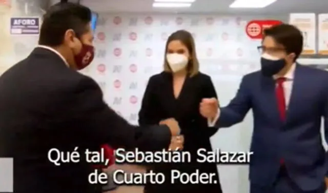 Sebastián Salazar confunde en vivo el nombre de Cuarto Poder y lo llama Quinto Poder
