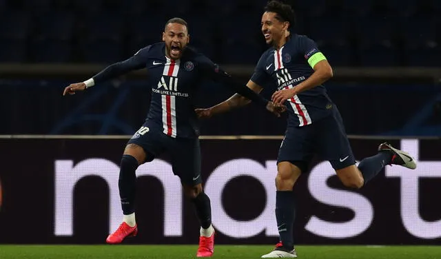 Neymar y Marquinhos juegan juntos en PSG desde el 2017. Foto: EFE