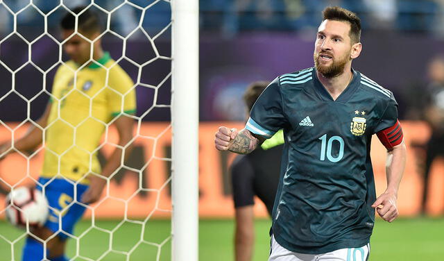 El último gol de un Argentina vs. Brasil fue anotado el 15 de noviembre del 2019 en la victoria albiceleste por 1-0 en un amistoso con gol de Messi. Foto: difusión