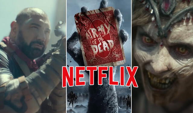 Dave Bautista es el protagonista de Army of the dead. Foto: composición/Netflix